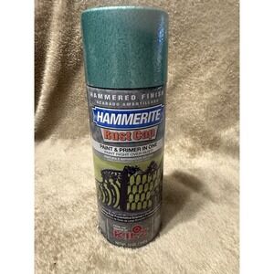 Hammerite Hammered Finish Rust Cap Spray Paint 12 Oz - Mid Green *READ*